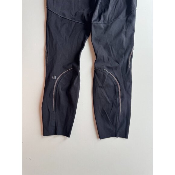 LULULEMON Base Pace 25" Black Nulux High Rise Reflective Leggings, Size 6 - Picture 12 of 16